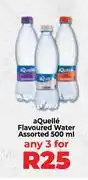 Food Lover's Market aQuelle Flavoured Water Assorted-For Any 3 x 500ml offer