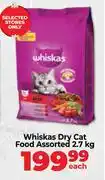 Food Lover's Market Whiskas Dry Cat Food Assorted-2.7Kg offer