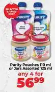Food Lover's Market Purity Pouches 110ml Or Jars Assorted 125ml-For Any 4 offer