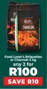 Food Lover's Market Food Lover's Briquettes Or Charcoal-For Any 2 x 4Kg offer