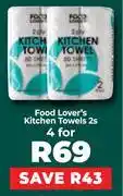 Food Lover's Market Food Lover's Kitchen Towel 2s Pack-For 4 offer