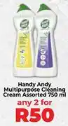 Food Lover's Market Handy Andy Multipurpose Cleaning Cream Assorted-For Any 2 x 750ml offer