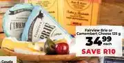 Food Lover's Market Fairview Brie Or Camembert Cheese-125gm Each offer