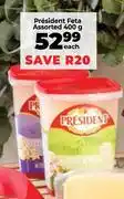 Food Lover's Market President Feta Assorted-400gm Each offer