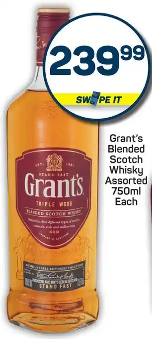 Pick n Pay Grant's Blended Scotch Whisky Assorted offer
