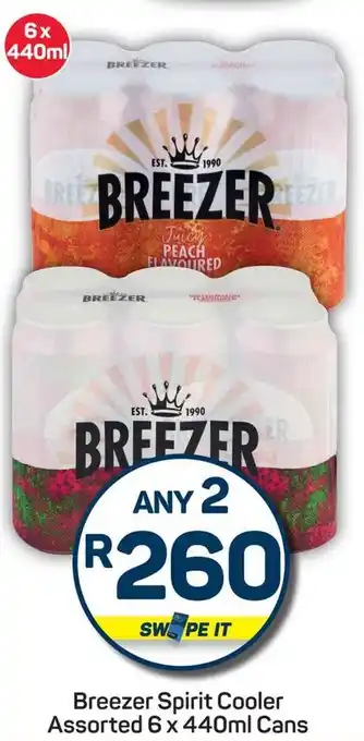 Breezer Spirit Cooler Assorted Cans