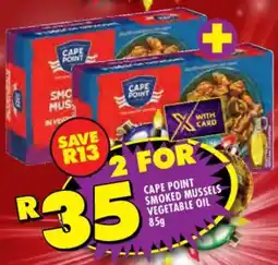 Shoprite Cape point smoked mussels vegetable oil offer