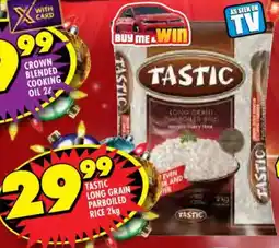 Shoprite Tastic long grain parboiled rice offer