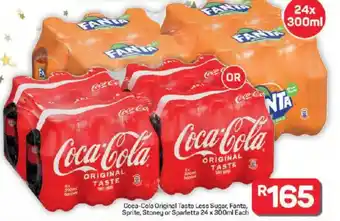 Pick n Pay Hypermarket Coca-Cola Original Taste Less Sugar, Fanta, Sprite, Stoney or Sparletta offer