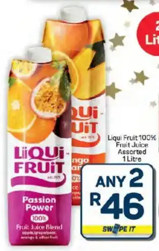 Pick n Pay Hypermarket Liqui Fruit 100% Fruit Juice Assorted offer