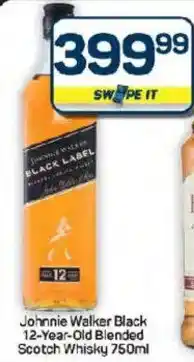 Pick n Pay Hypermarket Johnnie Walker Black 12-Year-Old Blended Scotch Whisky offer