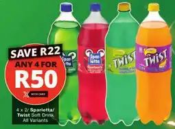 Checkers Sparletta/ Twist Soft Drink All Variants offer
