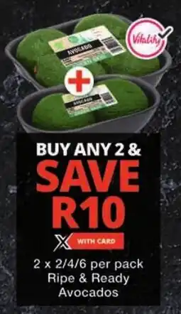 Checkers Ripe & Ready Avocados offer