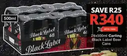 Checkers Carling Black Label Beer Cans offer