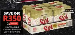 Checkers Sol Cervesa Premium Lager Beer Cans offer