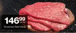 Checkers Tenderised Beef Steak offer