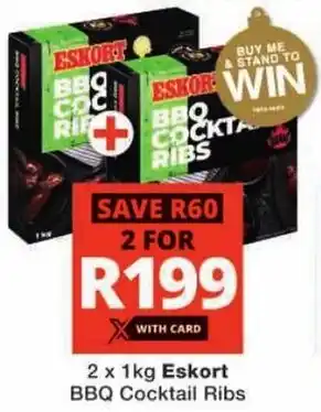 Checkers Eskort BBQ Cocktail Ribs offer