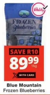 Checkers Blue Mountain Frozen Blueberries offer