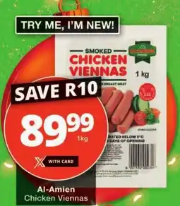 Checkers Al-Amien Chicken Viennas offer