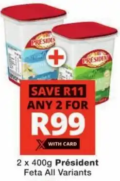 Checkers Président Feta All Variants offer