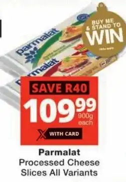 Checkers Parmalat Processed Cheese Slices All Variants offer