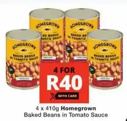 Checkers Homegrown Baked Beans in Tomato Sauce offer