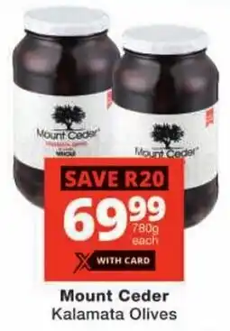 Checkers Mount Ceder Kalamata Olives offer