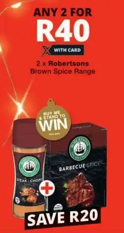 Checkers Robertsons Brown Spice Range offer
