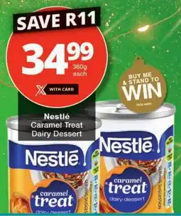 Checkers Nestle Caramel Treat Dairy Dessert offer