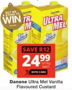 Checkers Danone Ultra Mel Vanilla Flavoured Custard offer