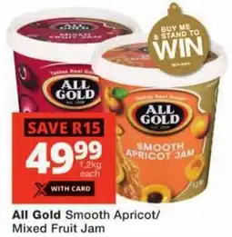 Checkers All Gold Smooth Apricot/ Mixed Fruit Jam offer