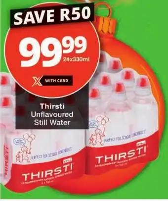 Checkers Thirsti Unflavoured Still Water offer