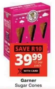 Checkers Garner Sugar Cones offer