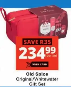 Checkers Old Spice Original/ Whitewater Gift Set offer