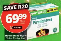 Checkers Housebrand Hyper Value Firelighters offer