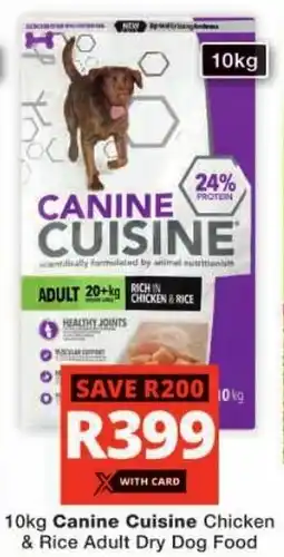 Checkers Canine Cuisine Chicken & Rice Adult Dry Dog Food offer