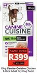 Checkers Canine Cuisine Chicken & Rice Adult Dry Dog Food offer
