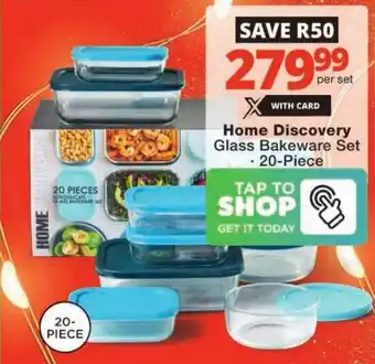 Checkers Home Discovery Glass Bakeware Set offer