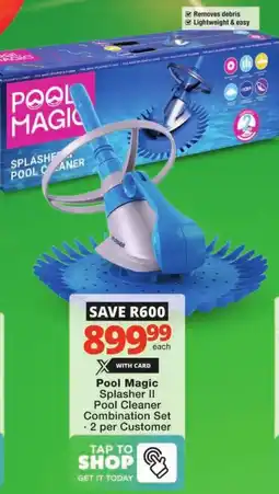 Checkers Pool Magic Splasher II Pool Cleaner Combination Set offer
