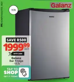 Checkers Galanz Bar Fridge offer