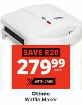 Checkers Ottimo Waffle Maker offer