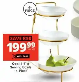 Checkers Opal 3-Tier Serving Bowls offer