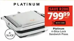 Checkers Platinum 4-Slice Lock Sandwich Press offer