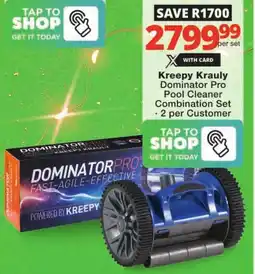 Checkers Kreepy Krauly Dominator Pro Pool Cleaner Combination Set offer