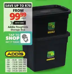 Checkers Addis Roughtote Storage Box offer