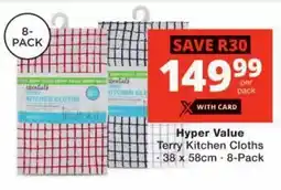 Checkers Hyper Value Terry Kitchen Cloths offer