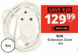 Checkers SCE Extension Cord offer