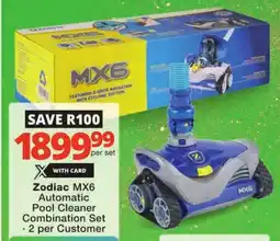Checkers Zodiac MX6 Automatic Pool Cleaner Combination Set offer