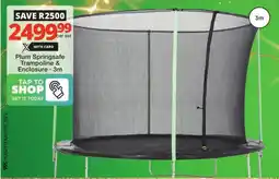 Checkers Plum Springsafe Trampoline & Enclosure offer