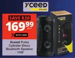 Checkers Xceed Pulse Cylinder Disco Bluetooth Speaker offer